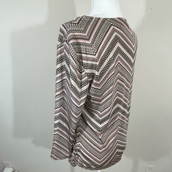 Travelers by Chico’s sz sz 1 top knit zigzag print - Picture 6 of 12